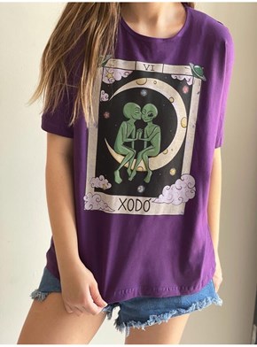 Camiseta Alien Xodó - Roxa