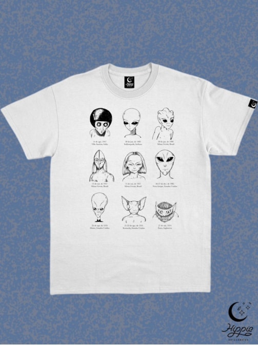 Camiseta Aliens - Branca