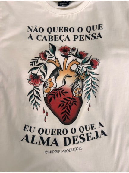 Camiseta Alma deseja - Off-White