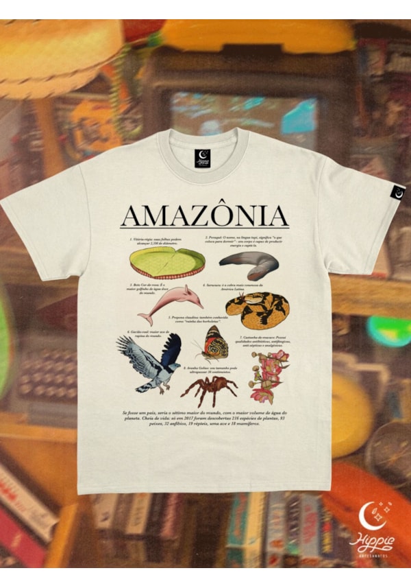 Camiseta Amazônia - Off-White