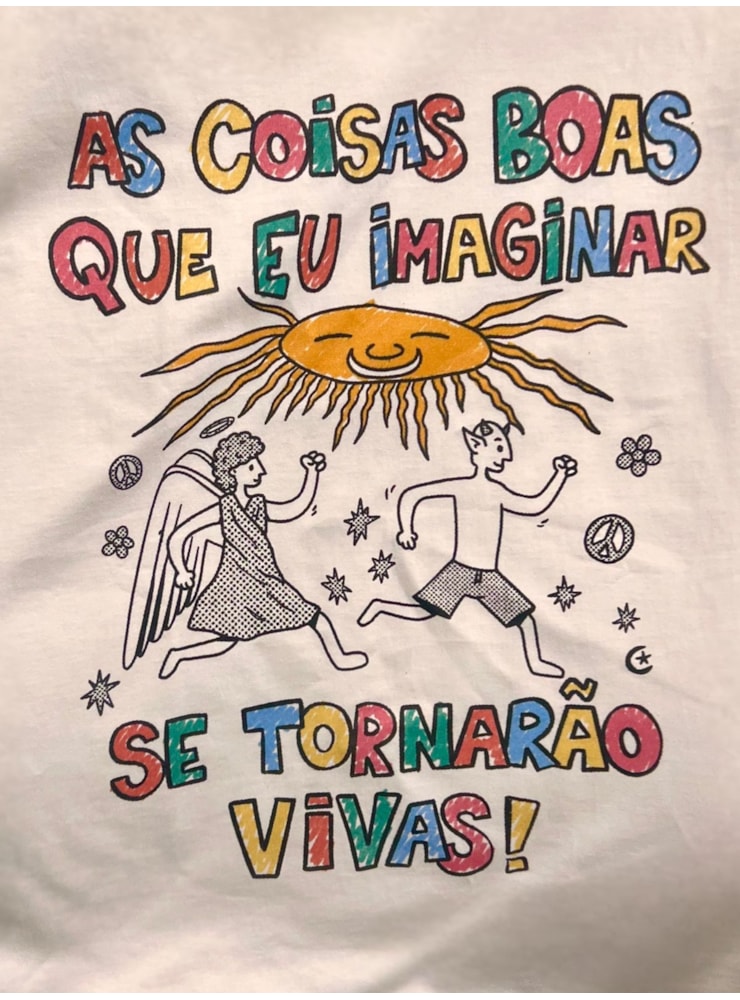 Camiseta As coisas boas - Off-White — imagem 2