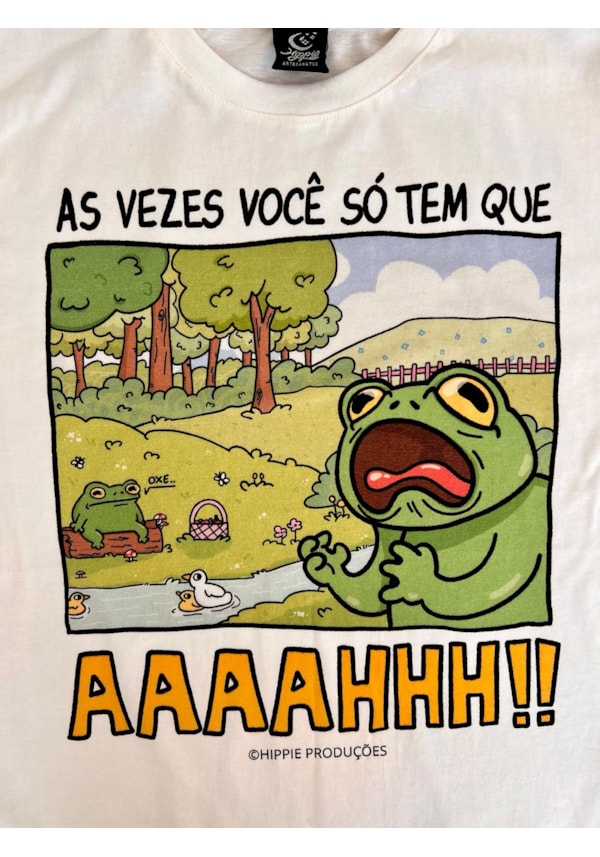 Camiseta As vezes você só tem que AAAH!! - Off-White