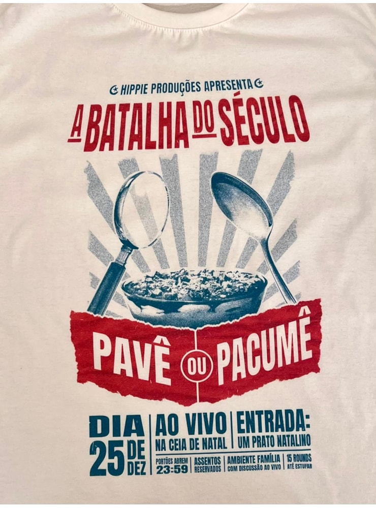 Camiseta Batalha do Século Pavê ou Pacumê - Off-White — imagem 2