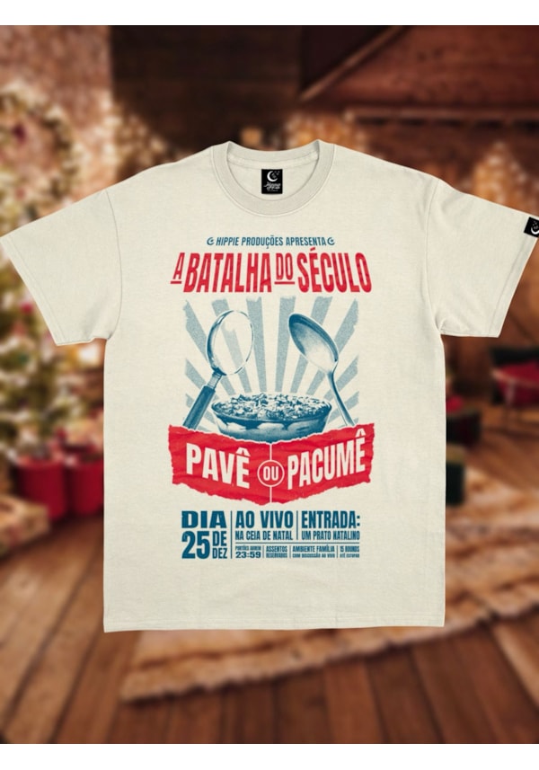 Camiseta Batalha do Século Pavê ou Pacumê - Off-White