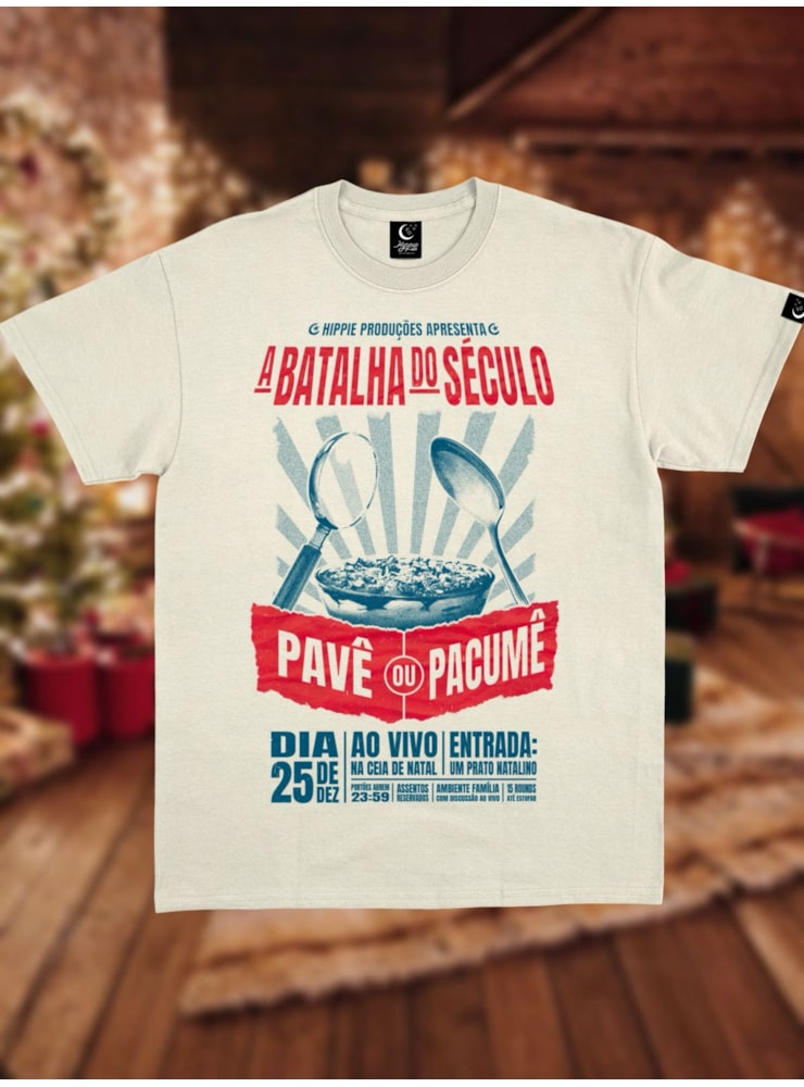 Camiseta Batalha do Século Pavê ou Pacumê - Off-White — imagem 1