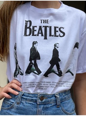 Camiseta Beatles - Branca