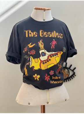 Camiseta Beatles Yellow Submarine - Chumbo