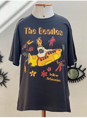 Camiseta Beatles Yellow Submarine - Chumbo