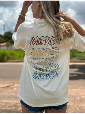 Camiseta Billie Eilish - Off-White - Frente e Verso