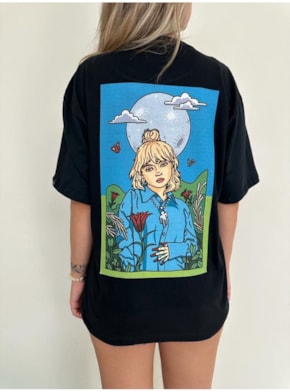 Camiseta Billie Eilish - Preta - Frente e Verso