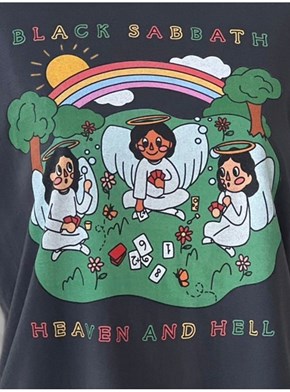 Camiseta Black Sabbath - Bandas Cartoon - Preta