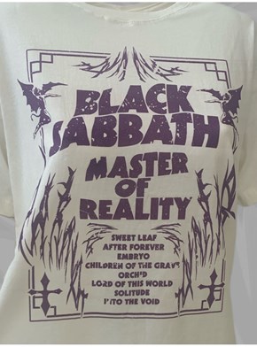 Camiseta Black Sabbath - Off-White