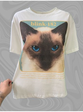 Camiseta Blink 182 - Off-White