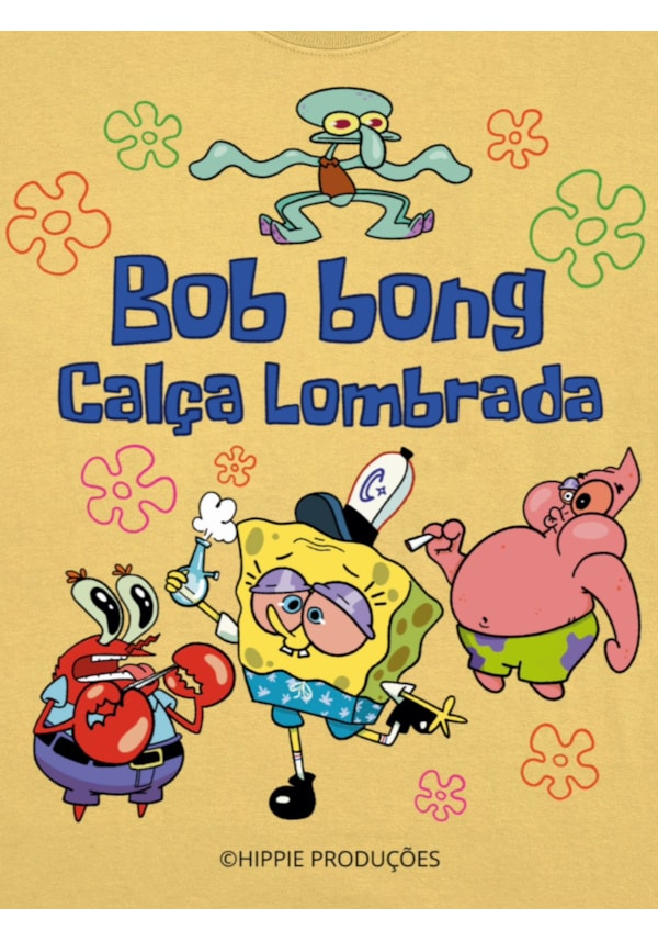 Camiseta Bob Bong Calça Lombrada - Amarela Clara