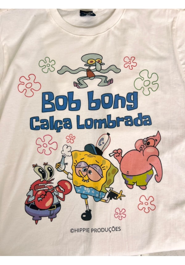 Camiseta - Bob Bong Calça Lombrada - Off- White