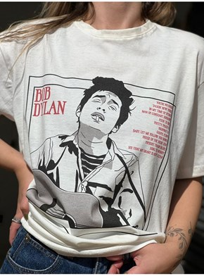 Camiseta Bob Dylan - Off-White