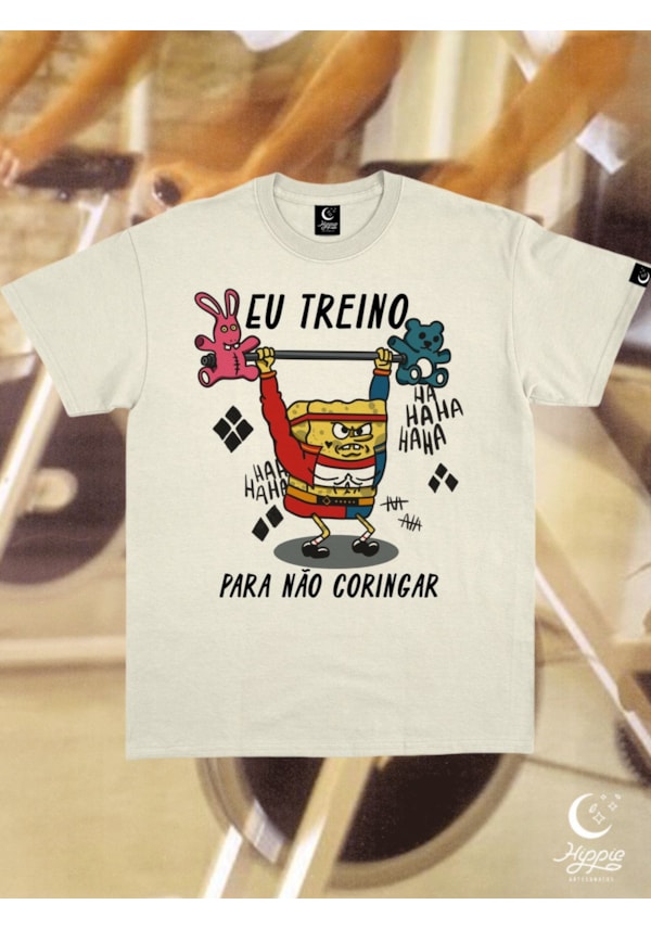 Camiseta Bob Esponja Coringado - Off-White