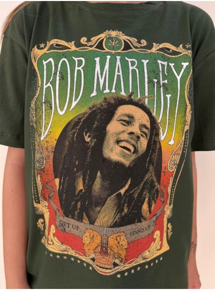 Camiseta Bob Marley - Verde
