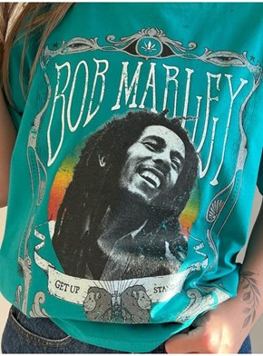 Camiseta Bob Marley - Verde Jade