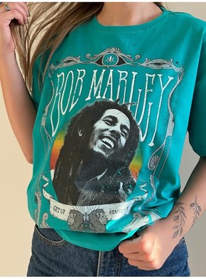 Camiseta Bob Marley - Verde Jade