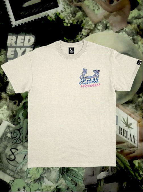 Camiseta ¡Bofetada a la pantera! - Off-White - Frente e Verso