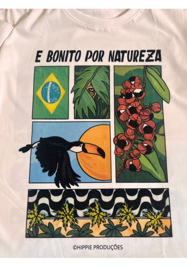 Camiseta Bonito Por Natureza - Off-White