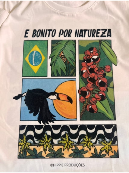 Camiseta Bonito Por Natureza - Off-White