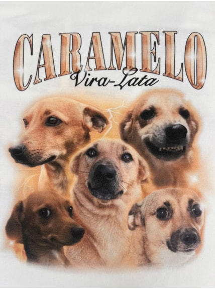 Camiseta Bootleg Caramelo - Off-White