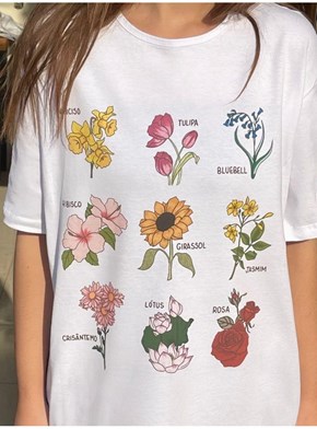 Camiseta Botânica - Branca