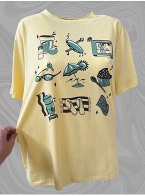 Camiseta Brasilidades - Amarela Clara