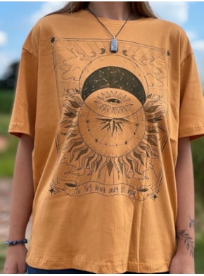 Camiseta Brilho - Caramelo