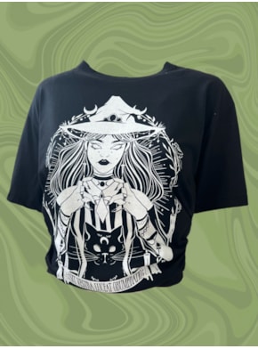 Camiseta Brilho da Bruxa - Preta