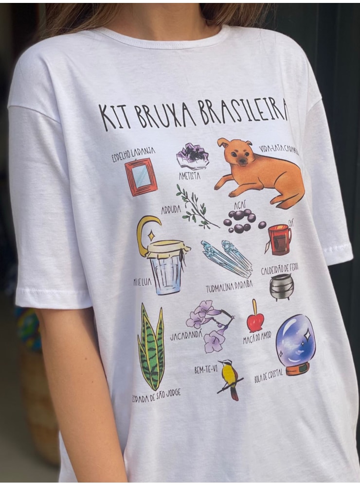 Camiseta Bruxa Brasileira - Branca — imagem 2