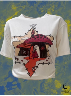 Camiseta Bruxa Verde - Off-White