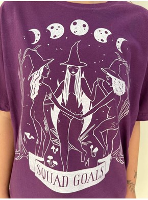 Camiseta Bruxas Para Sempre - Roxa
