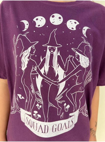 Camiseta Bruxas Para Sempre - Roxa
