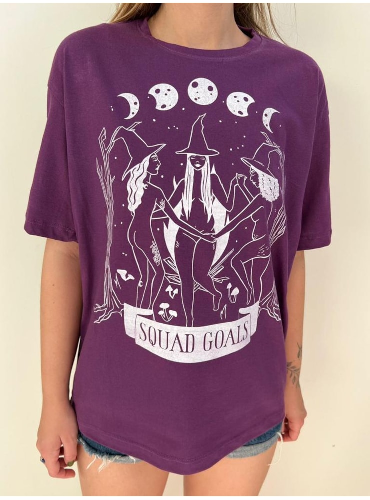 Camiseta Bruxas Para Sempre - Roxa — imagem 1
