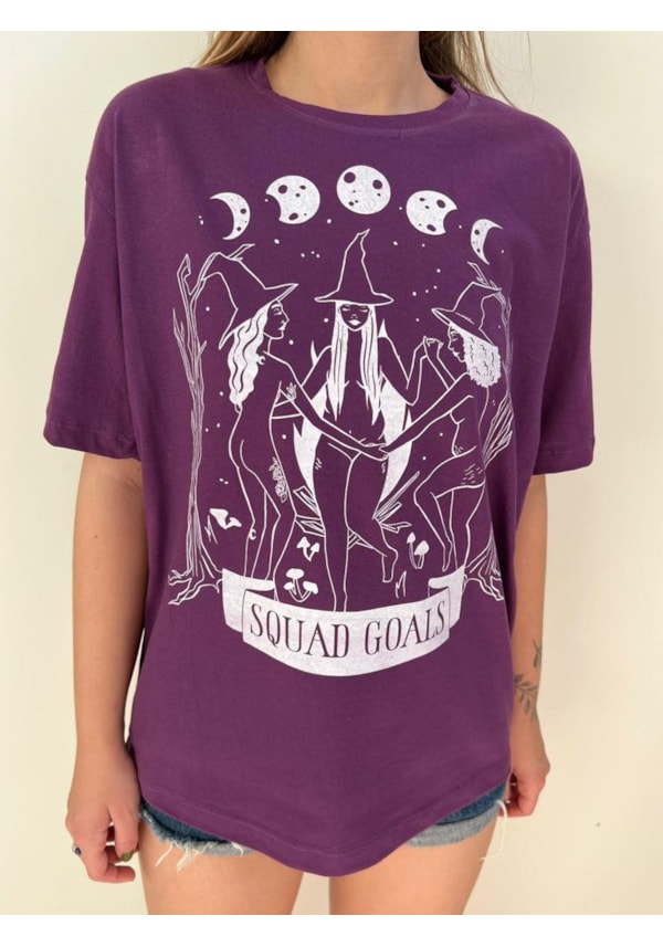 Camiseta Bruxas Para Sempre - Roxa