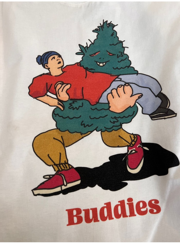 Camiseta Buddies - Off-White — imagem 2