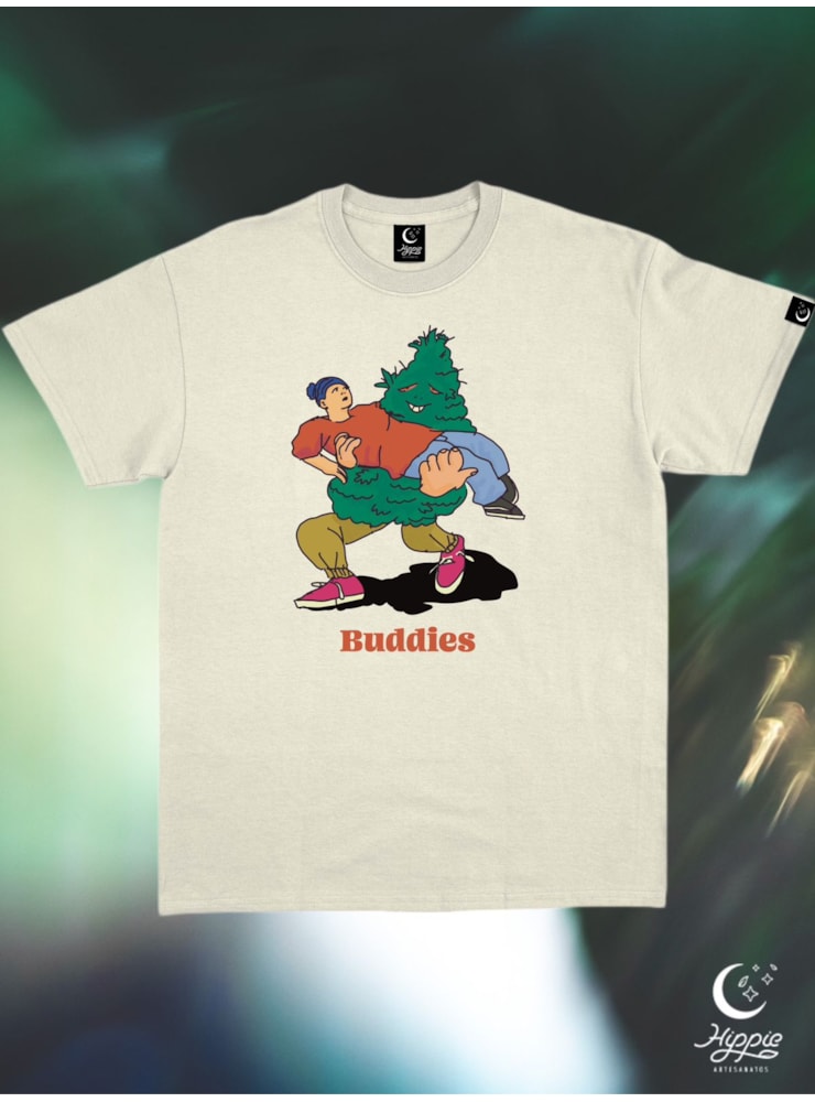 Camiseta Buddies - Off-White — imagem 1