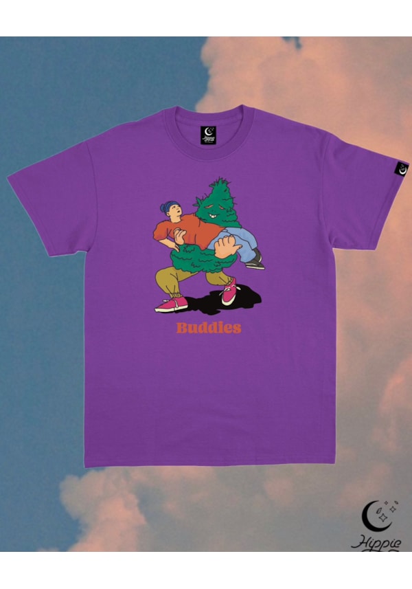 Camiseta Buddies - Roxa