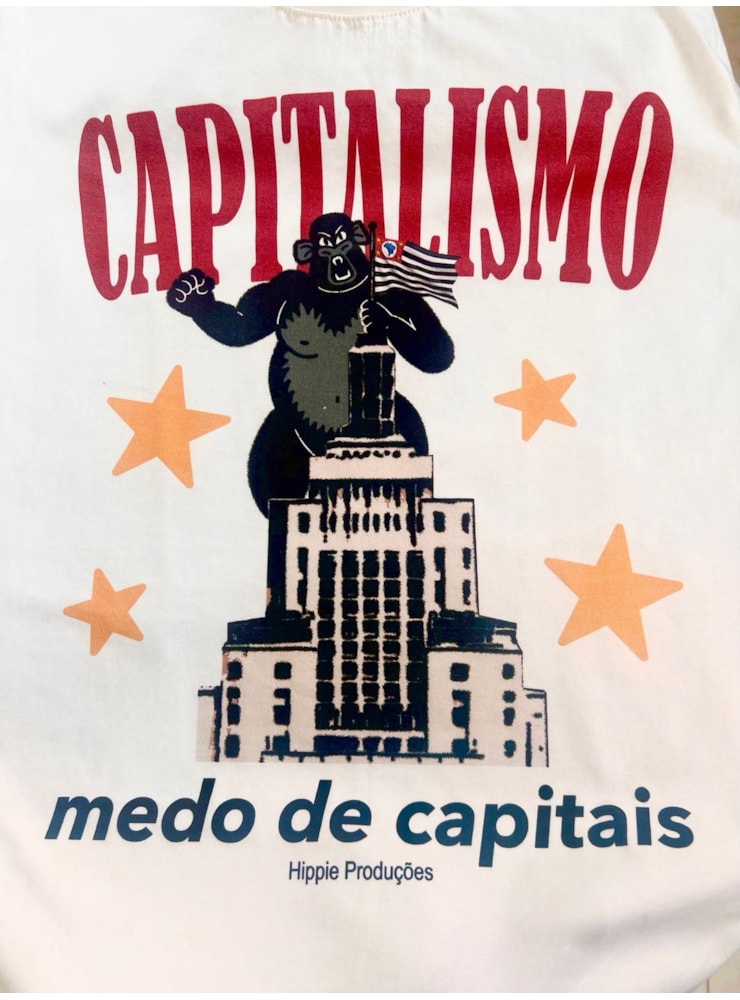Camiseta Capitalismo (medo de capitais) - Off-White — imagem 2