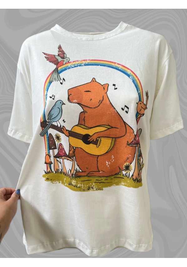 Camiseta Capivara - Off-White
