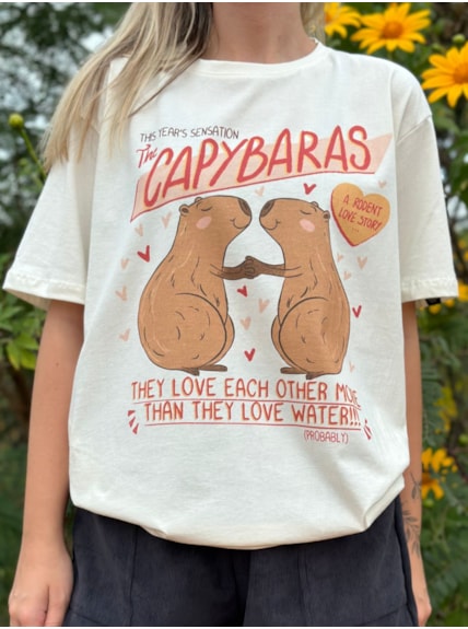 Camiseta Capivara Cinzenta - Capiverso