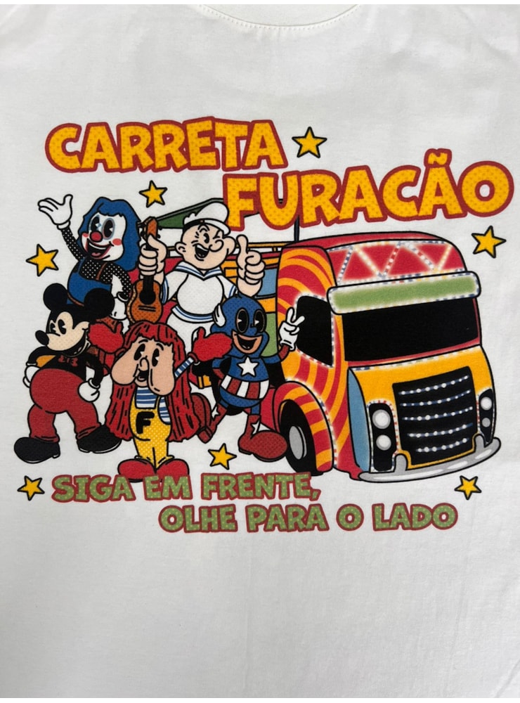 Camiseta Carreta Furacão - Off-White