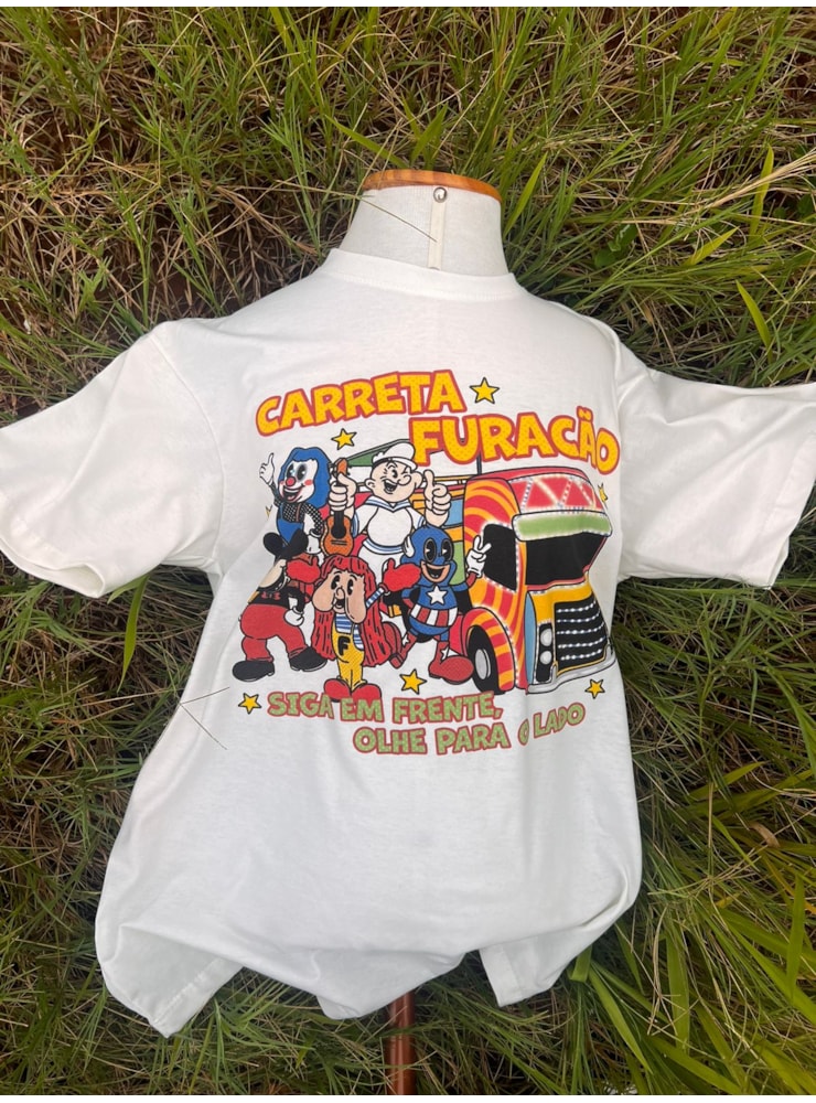 Camiseta Carreta Furacão - Off-White