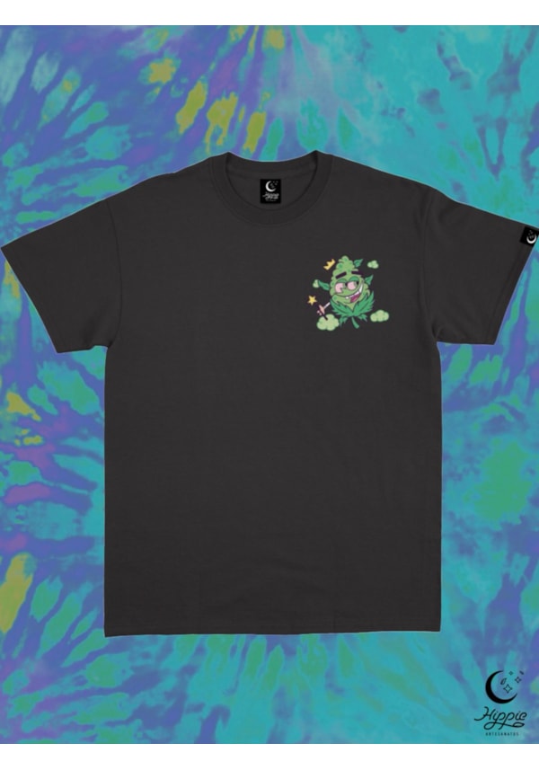Camiseta Casal Traguinhos bud - Preta - Frente e Verso