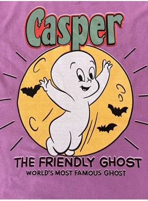 Camiseta Casper Fantasminha - Lilás Lavanda