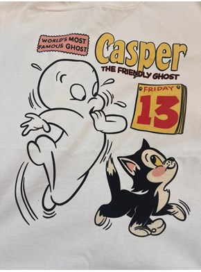 Camiseta Casper Gato Preto - Off-White