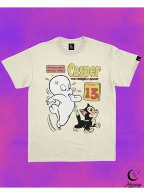 Camiseta Casper Gato Preto - Off-White